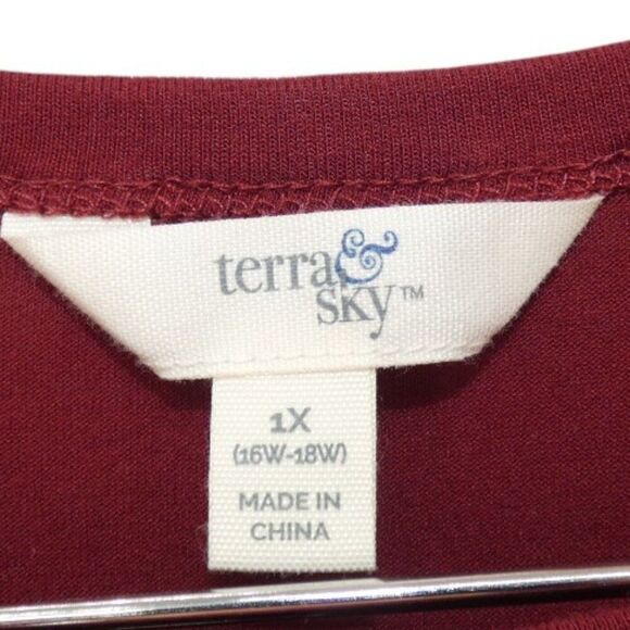 Women's Bohemian Two Step Cowgirl Handkerchief Tie  Western Short Sleeve Plus 1X - Picture 6 of 7